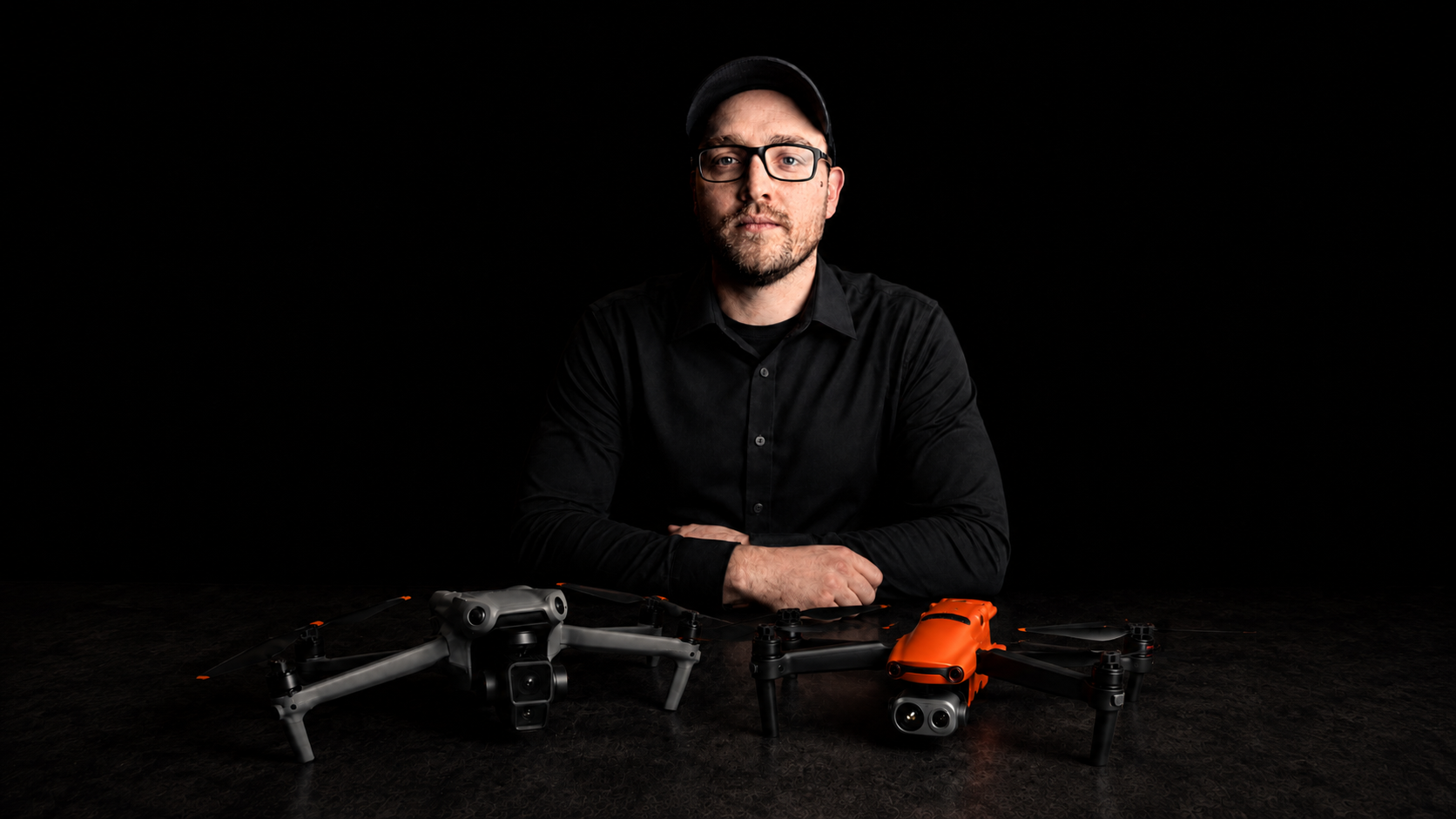 Skyline Aerial Solutions operator with visual and thermal-capable aircraft